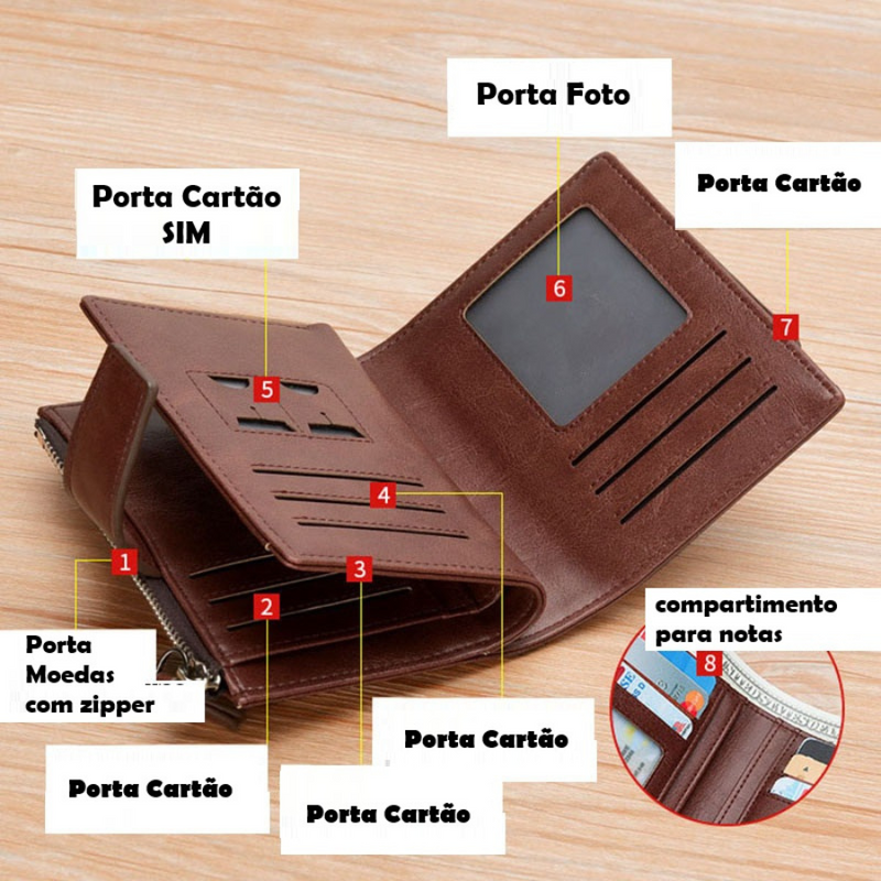 Carteira de Couro Kangoo