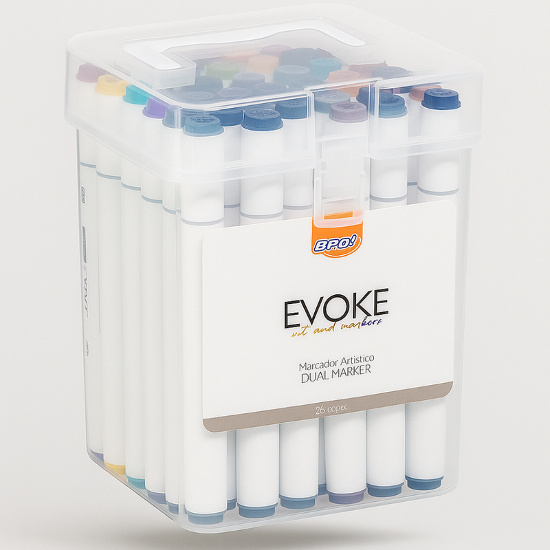 Kit Livro Colorir Bobbie Goods (Azul) + 24 Canetas 