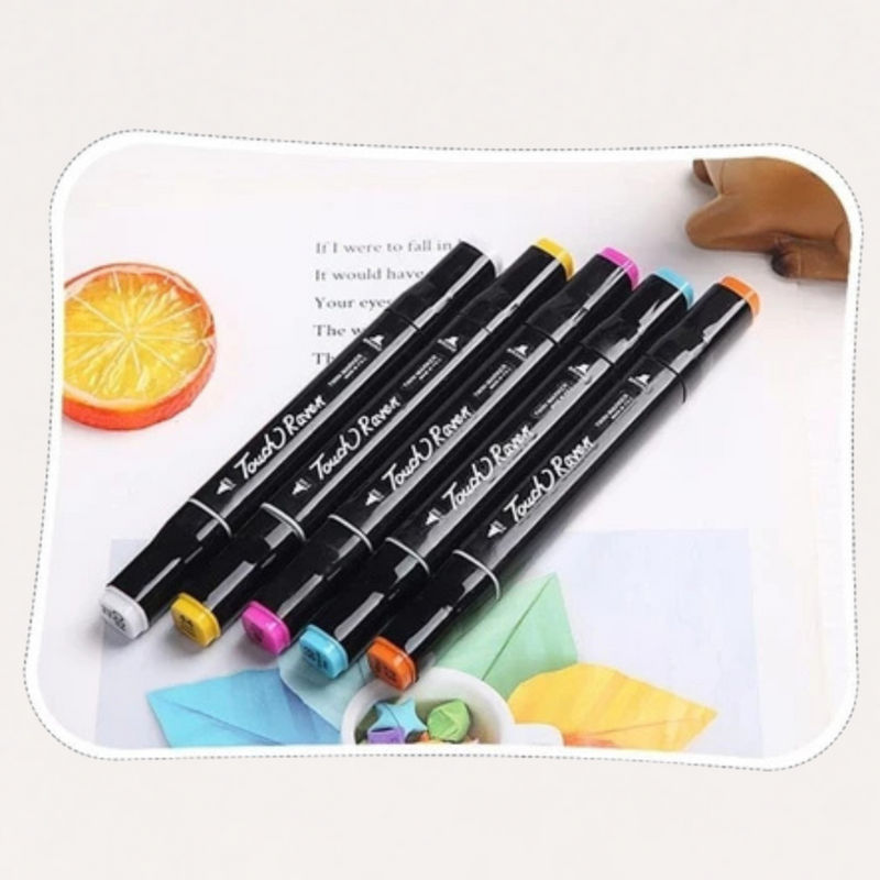 Kit Livro Colorir Bobbie Goods (Azul) + 24 Canetas 