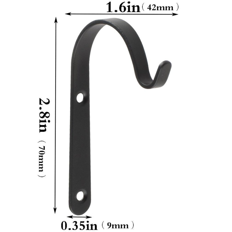 Conjunto Suporte De Pendurar De Metal Em Formato De J - Dtudomais