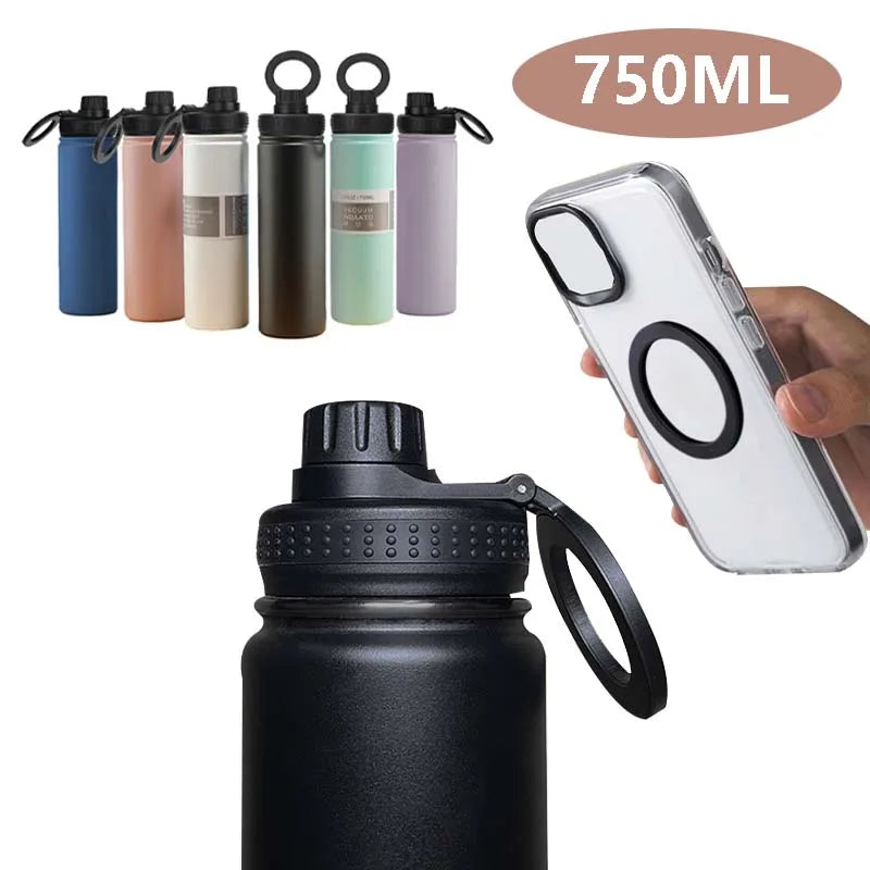 Garrafa termica com suporte Smartphone - 750 mL