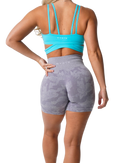 Shorts sem costura camuflado