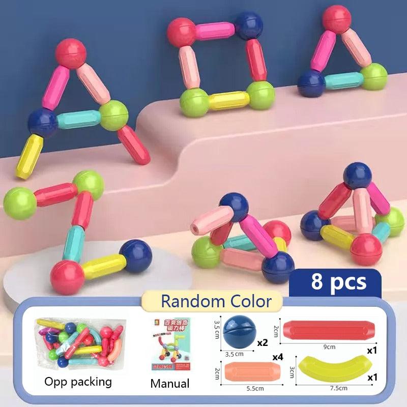 Blocos de Construção Magnéticos - Infantil - Dtudomais