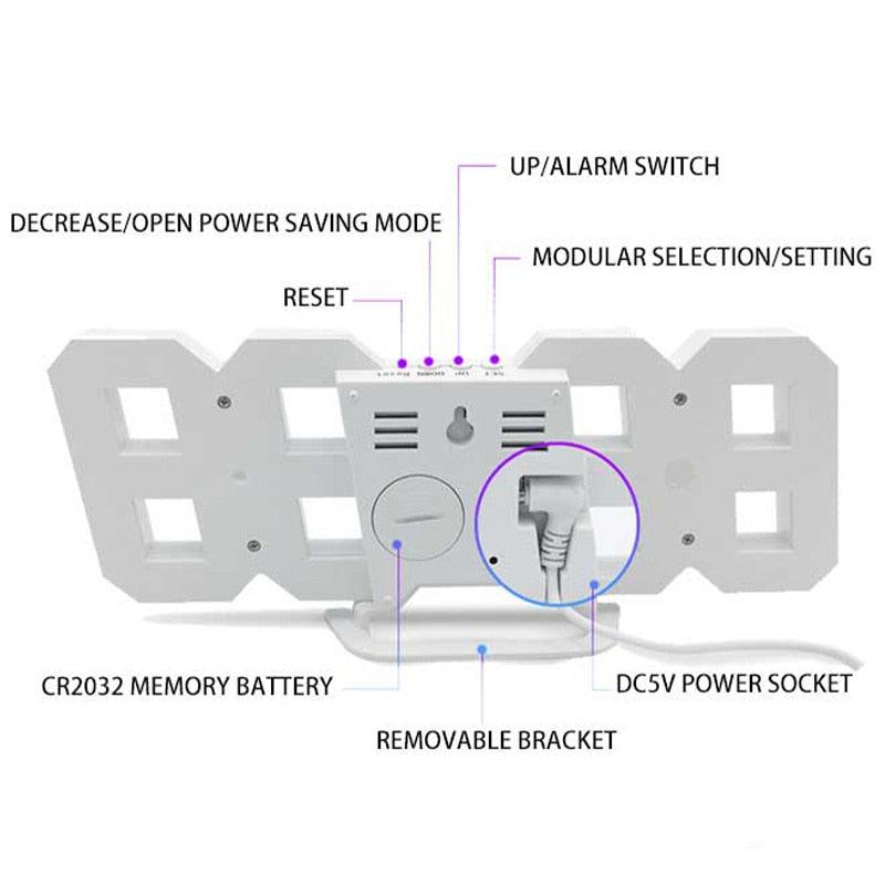 relógio digital led - Dtudomais