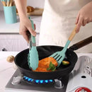 Kit Chef Elegance: 10 Utensílios de Cozinha em Silicone com cabo de Madeira e de BRINDE ganhe um Pegador de Salada e um Porta Utensílios MAIS um E-BOOK EXCLUSIVO com receitas fáceis e práticas para o seu dia a dia.